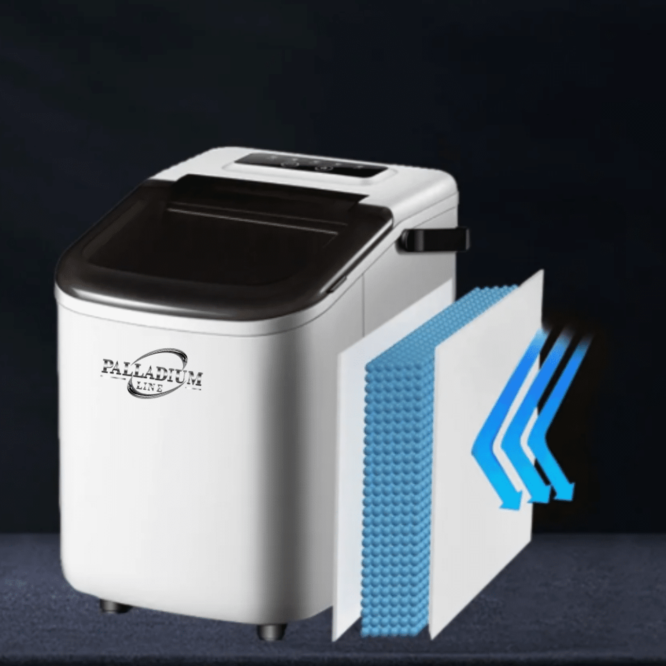 Compact Bullet Ice Maker Palladium Line KIM12 white