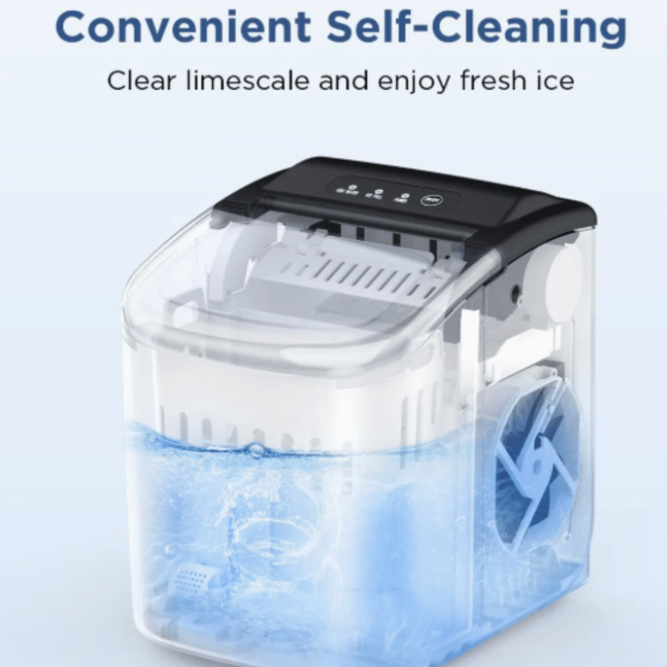 Compact Bullet Ice Maker Palladium Line KIM12 white