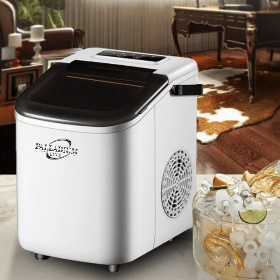 Compact Bullet Ice Maker Palladium Line KIM12 white