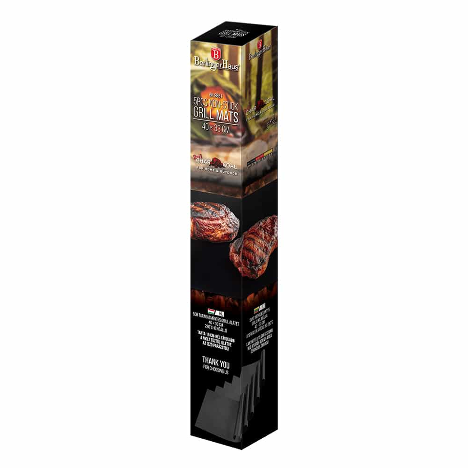5 pcs non-stick grill mat set Berlinger Haus BH8651