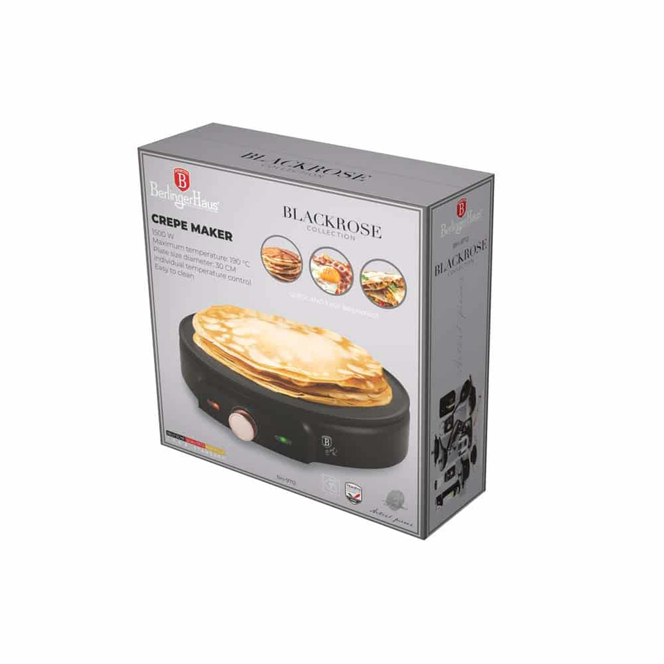 Electric crepe maker Berlinger Haus BH9712 Black Rose