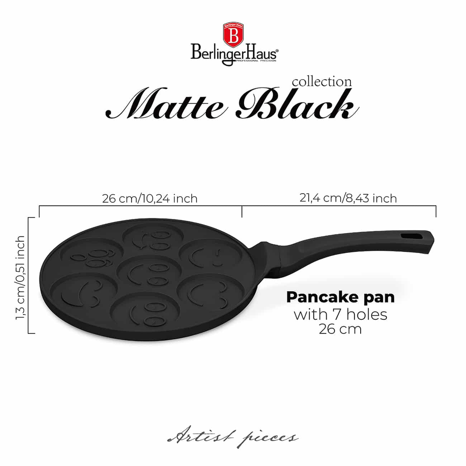 7 holes emoji pancake pan, 26 cm Berlinger Haus BH7791