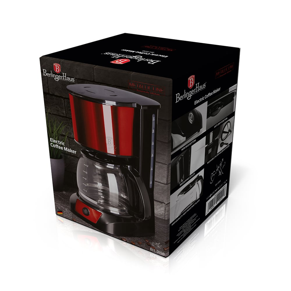Electric coffee maker Berlinger Haus BH9158 Burgundy