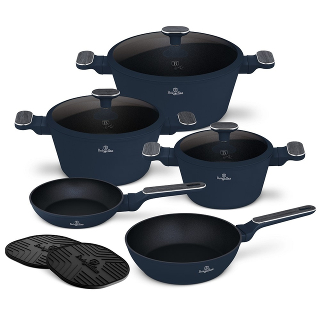 10 pcs cookware set Berlinger Haus BH8381 Deep Sea