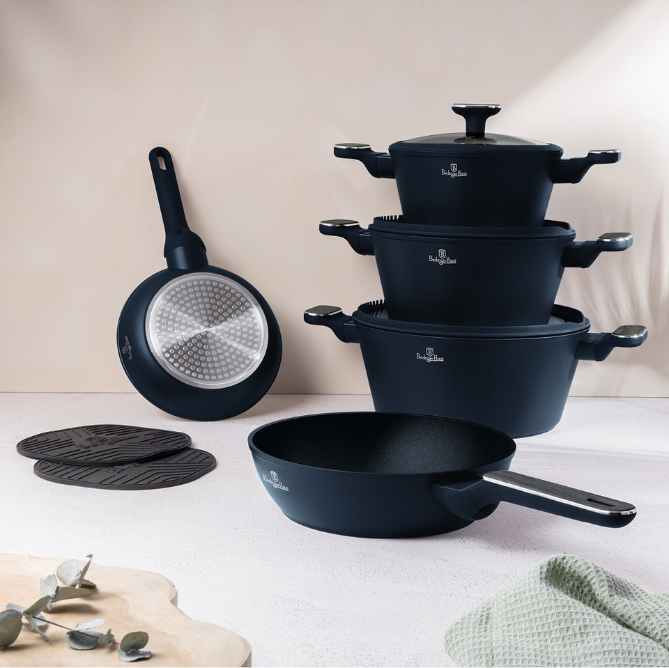 10 pcs cookware set Berlinger Haus BH8381 Deep Sea