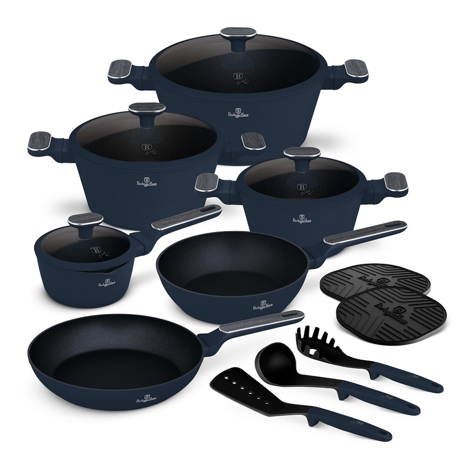15 pcs cookware set Berlinger Haus BH8382 Deep Sea