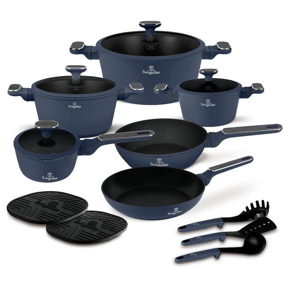 15 pcs cookware set Berlinger Haus BH8382 Deep Sea