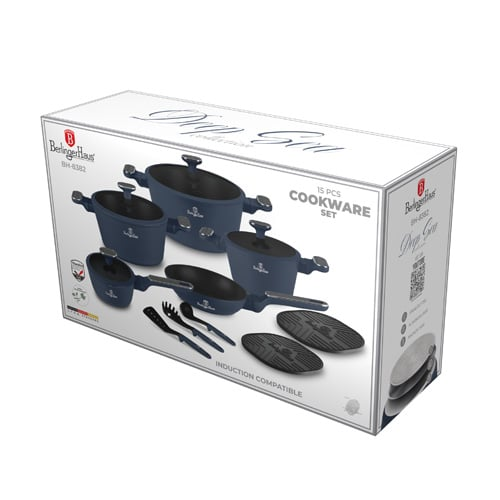 15 pcs cookware set Berlinger Haus BH8382 Deep Sea