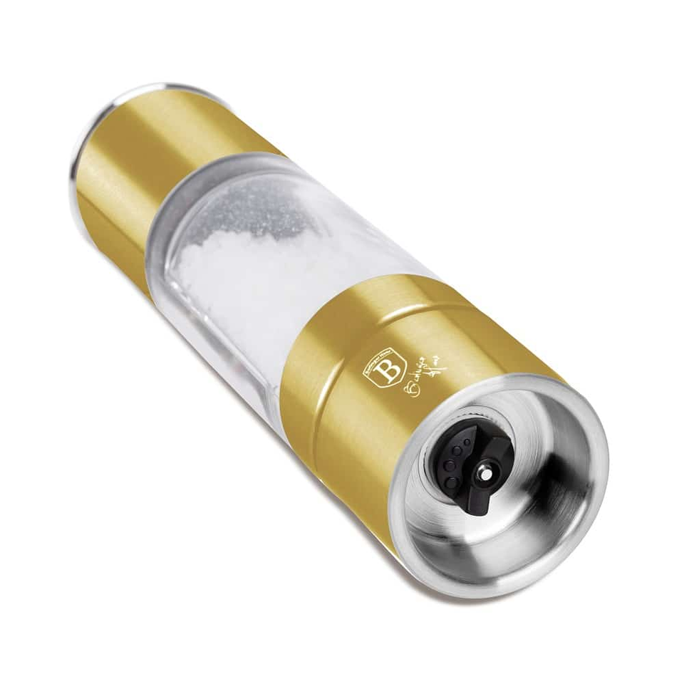 2in1 Salt & Pepper Mill Berlinger Haus 8723 Hammered Gold