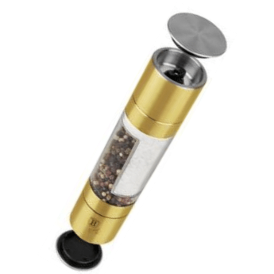 2in1 Salt & Pepper Mill Berlinger Haus 8723 Hammered Gold