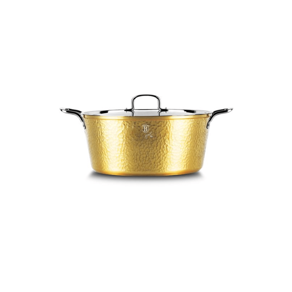 Casserole with lid,20 cm Berlinger Haus BH7747 Hammered Gold