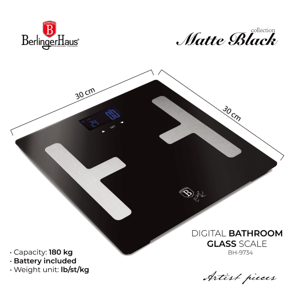 Digital bathroom scale Berlinger Haus BH9734 Matte Black