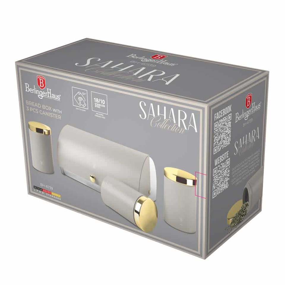 Bread box with canister set Berlinger Haus BH6939 Sahara