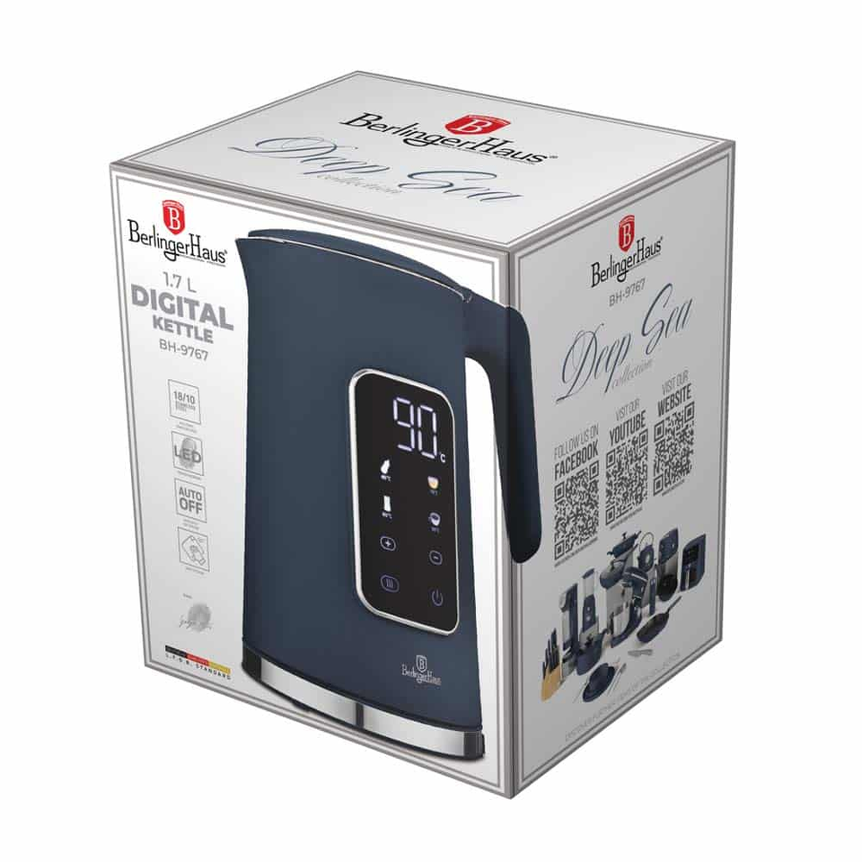 Digital electric kettle Berlinger Haus BH9767 Deep Sea