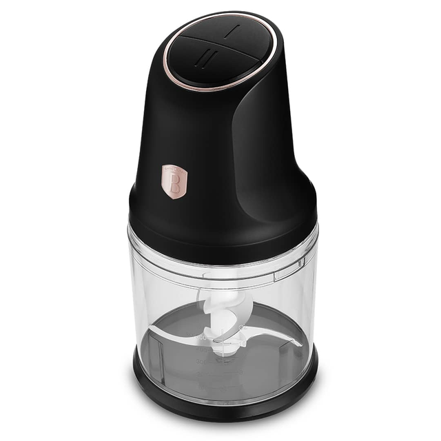 2-in-1 Food Chopper 300W 1L Black Rose Gold – Berlinger Haus BH9886