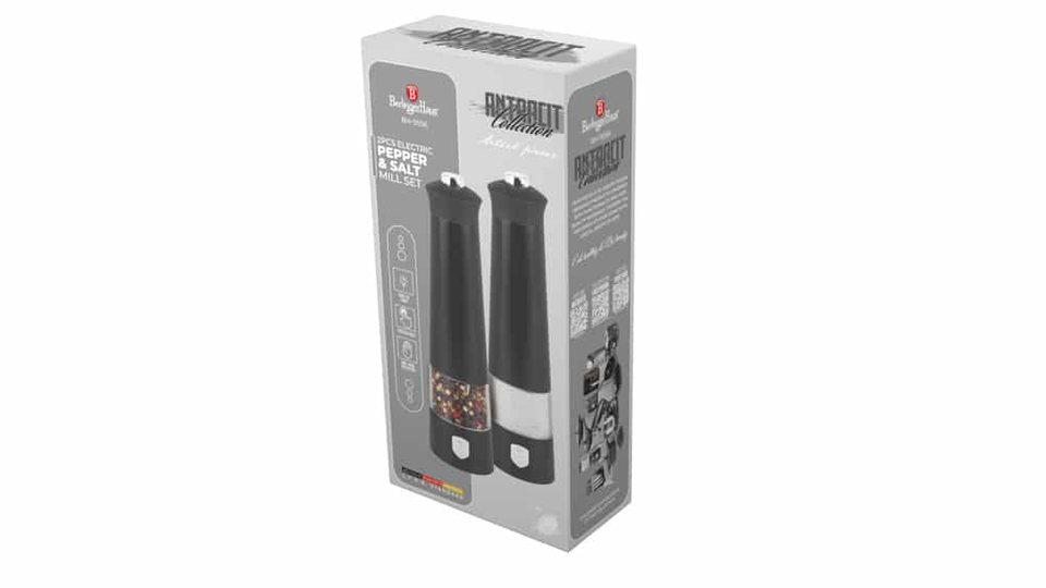Electric pepper and salt mill, 2 pcs set Berlinger Haus BH9556