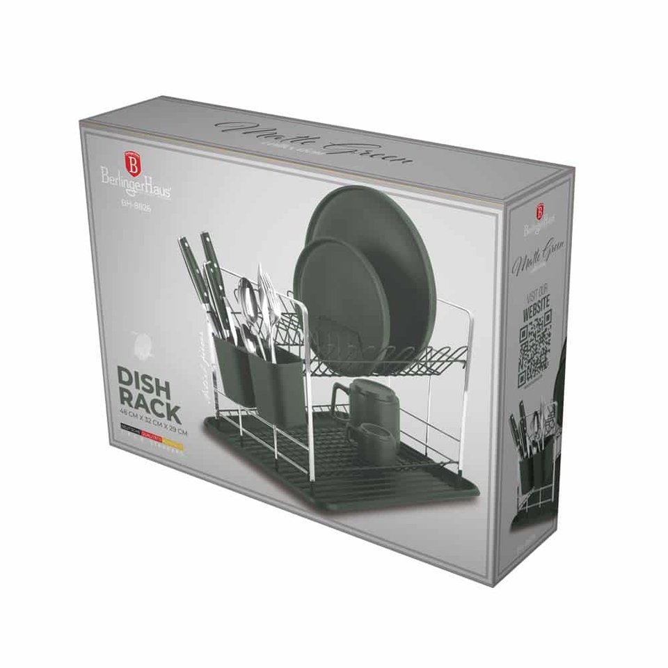 Dish rack Berlinger Haus BH8826 Matte Green