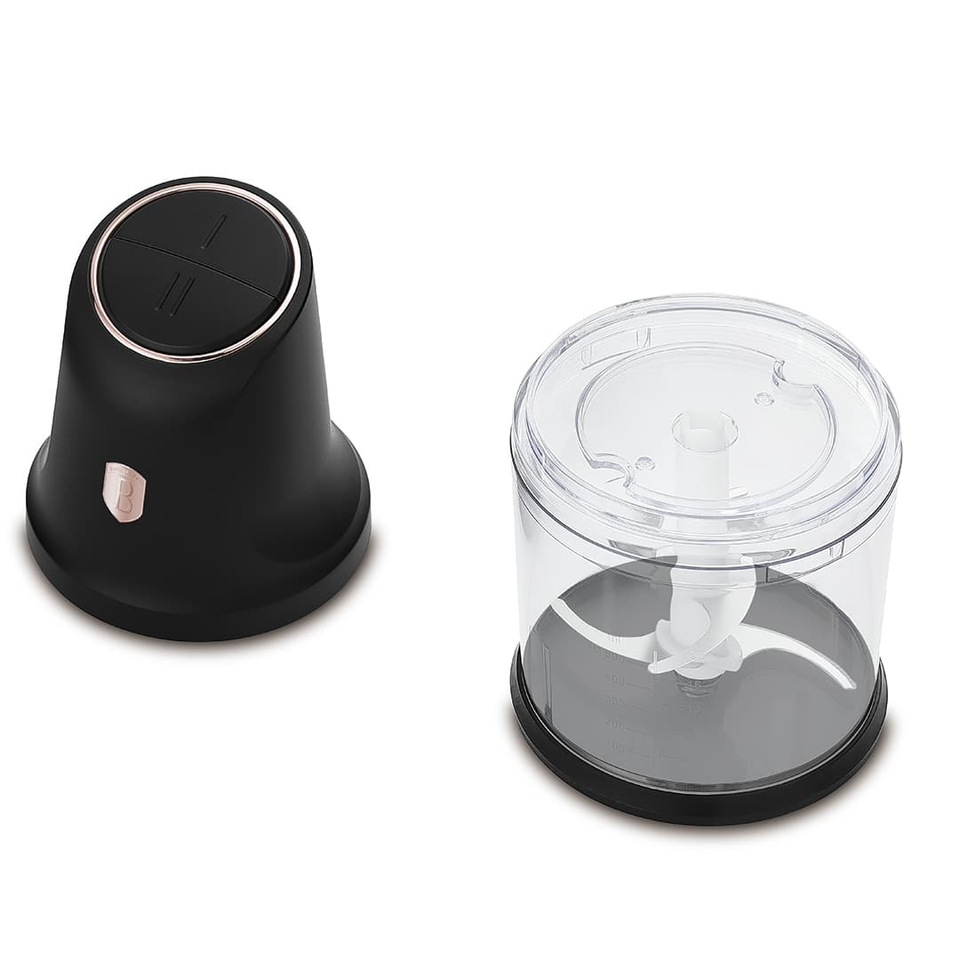2-in-1 Food Chopper 300W 1L Black Rose Gold – Berlinger Haus BH9886