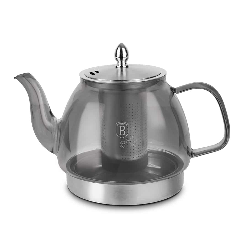 Glass Tea Pot with Filter 1.2L Induction Berlinger Haus BH8944