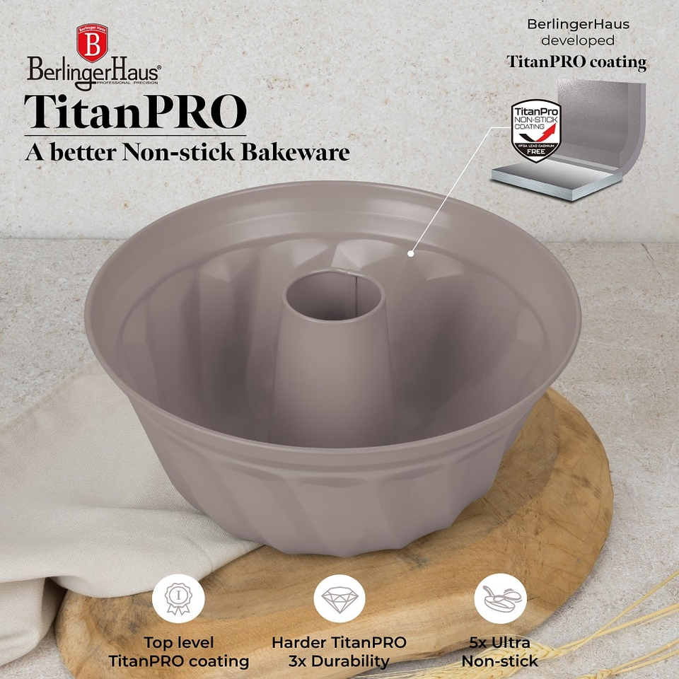 Bundt pan, 25 cm Berlinger Haus BH7998 Taupe