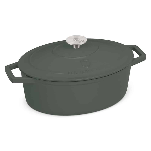Oval roaster,30 cm,cast iron Berlinger Haus BH6545 Matte Green