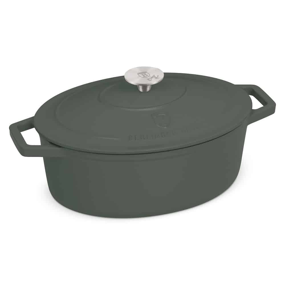 Oval roaster,30 cm,cast iron Berlinger Haus BH6545 Matte Green