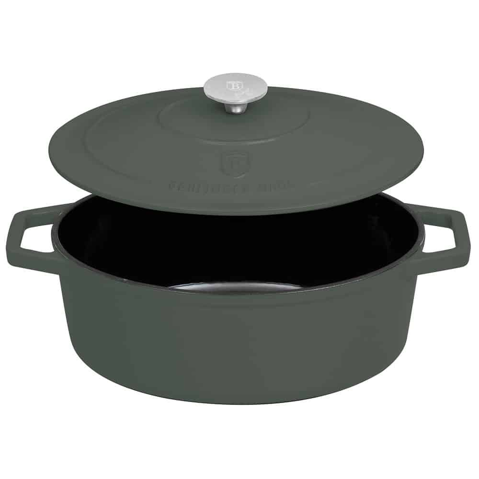 Oval roaster,30 cm,cast iron Berlinger Haus BH6545 Matte Green