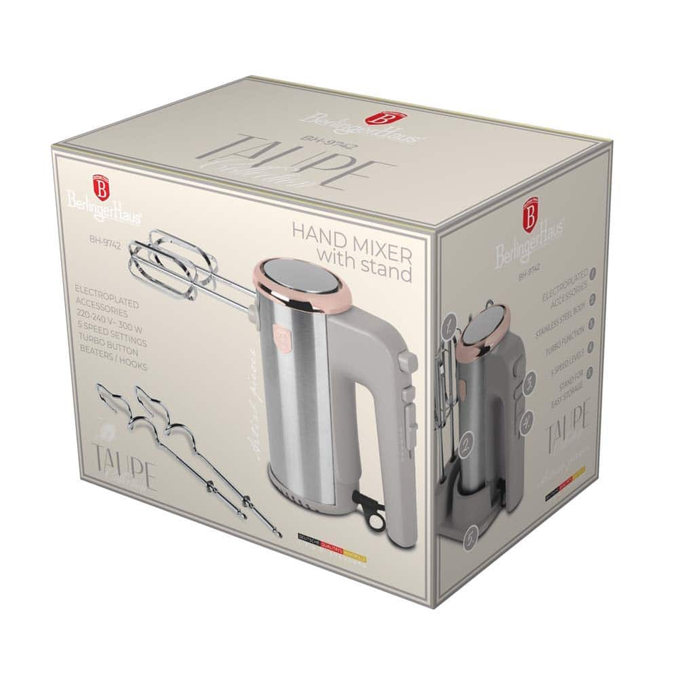 Hand mixer with stand Berlinger Haus BH9742 Taupe