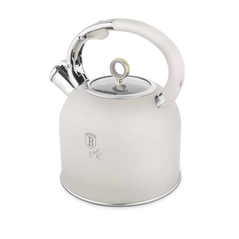 Kettle with Glass Lid 3.0L Matte Cream Induction – Berlinger Haus BH8915