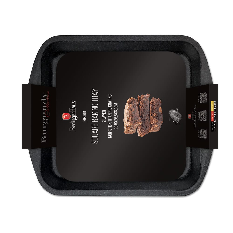 Oblong roaster, 29,5*26,5 cm Berlinger Haus BH7901 Burgundy