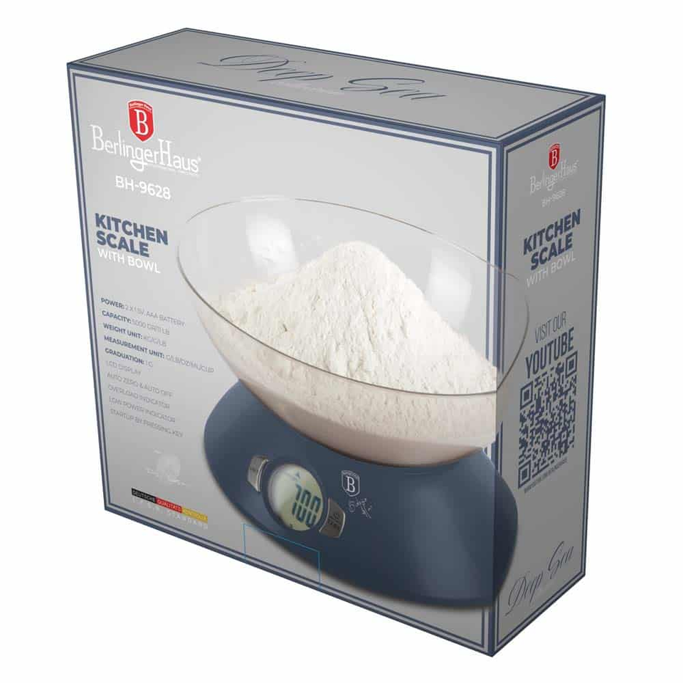 Kitchen scale with bowl Berlinger Haus BH9628 Deep Sea