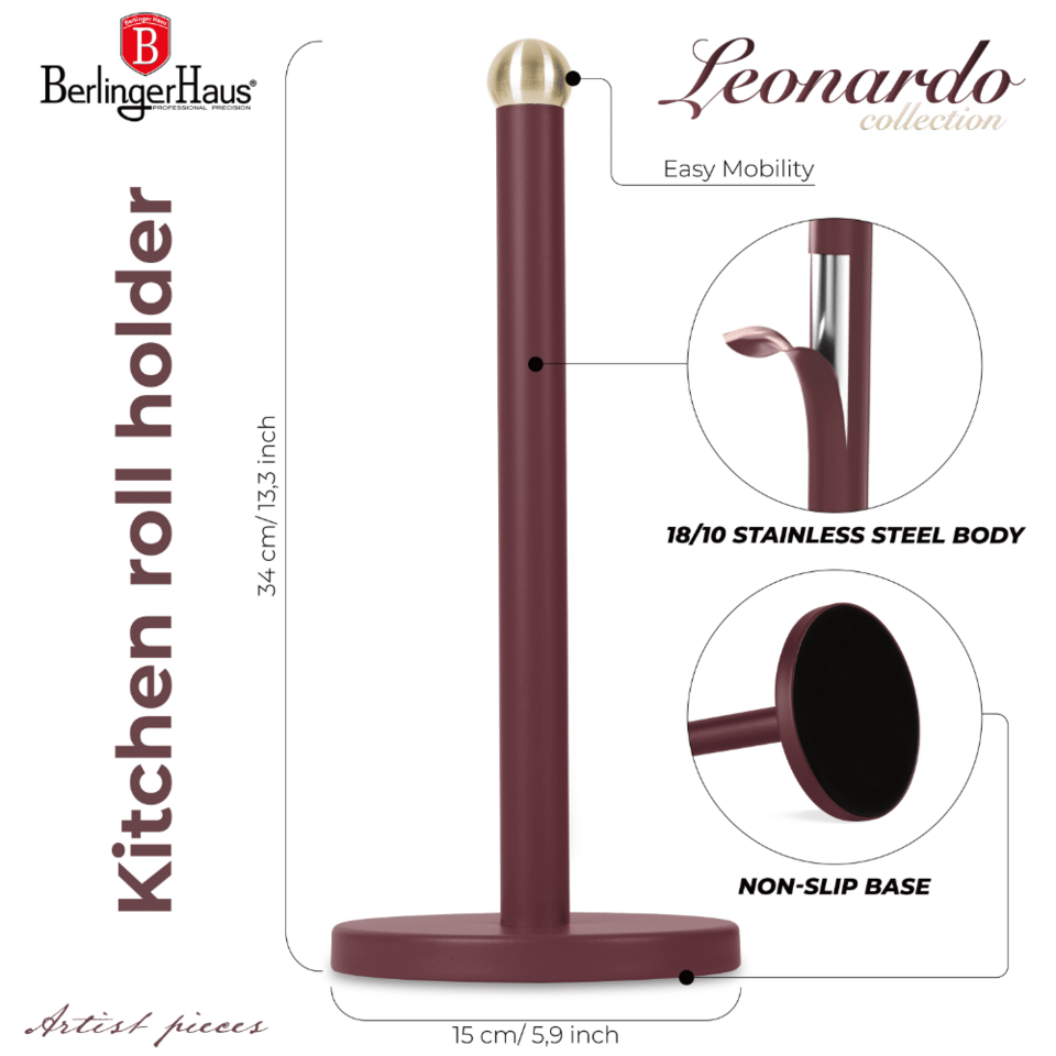 Kitchen roll holder Berlinger Haus BH6836 Leonardo