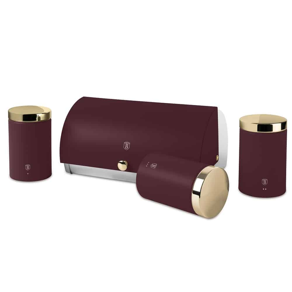 Bread box with 3 pcs canister set Berlinger Haus BH6737