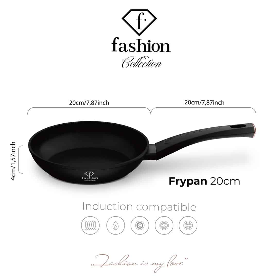 Frypan 20 cm 1.0L Fashion by Berlinger Haus FTV0020