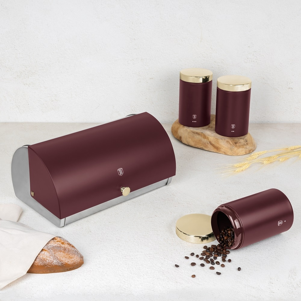 Bread box with 3 pcs canister set Berlinger Haus BH6737