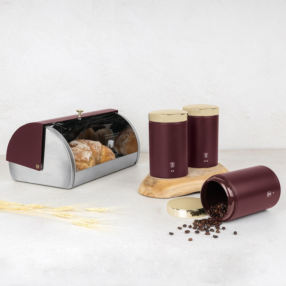 Bread box with 3 pcs canister set Berlinger Haus BH6737