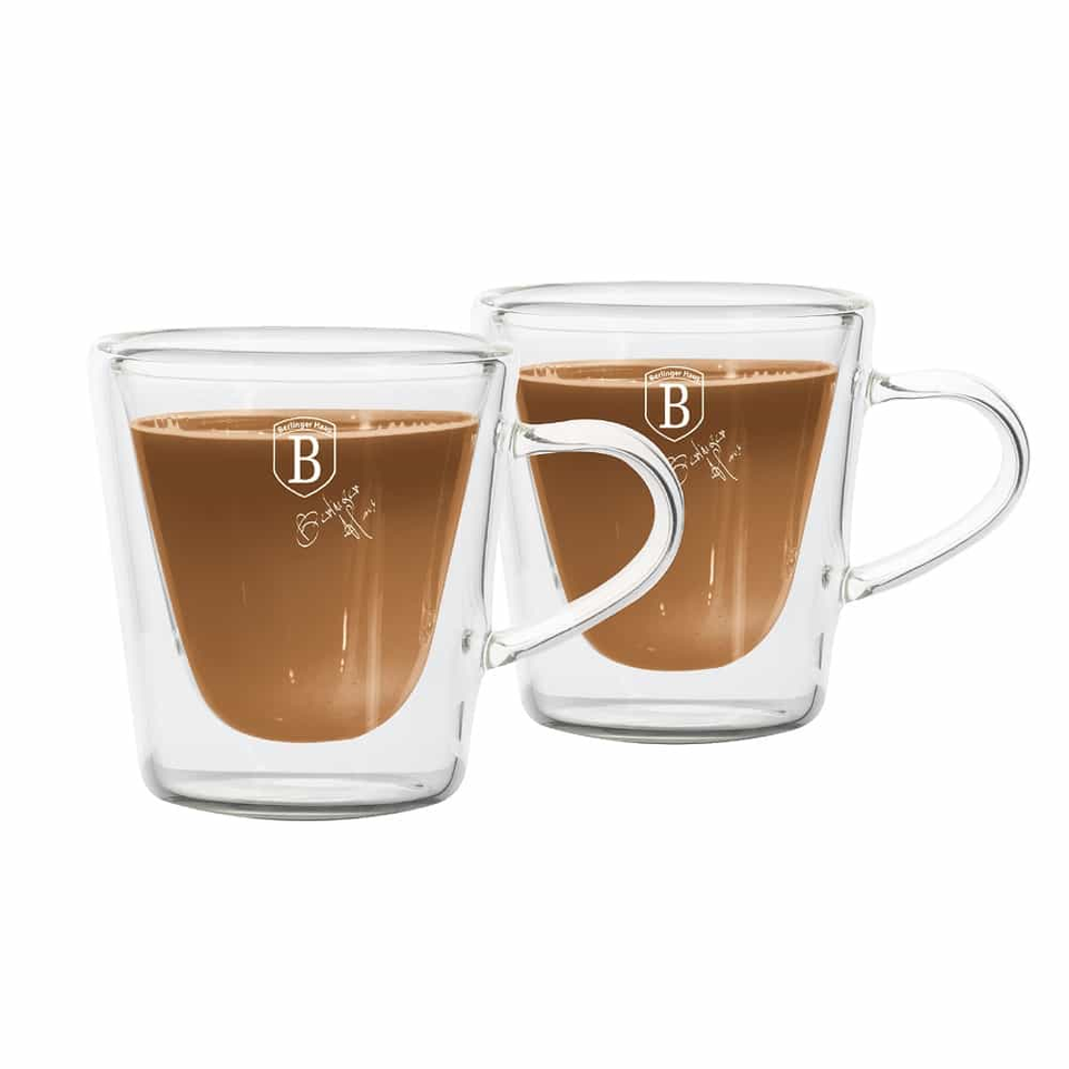 2pcs glass espresso cup set Berlinger Haus BH8772