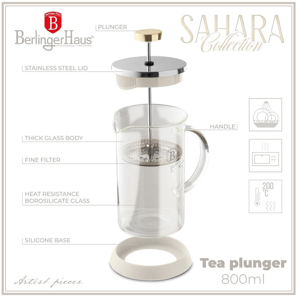 Coffee & tea plunger,800 ml Berlinger Haus BH8587 Sahara