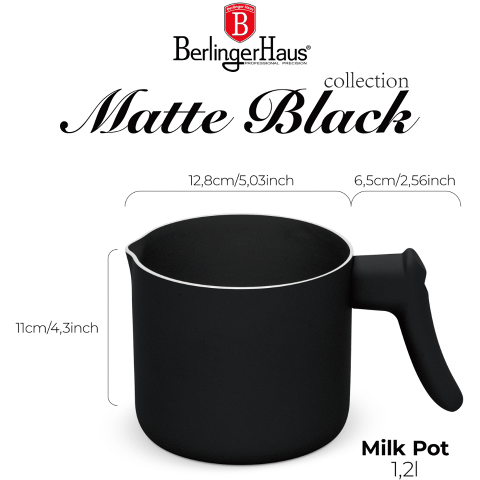 Milk pot, 1,2L Berlinger Haus BH8192 Black
