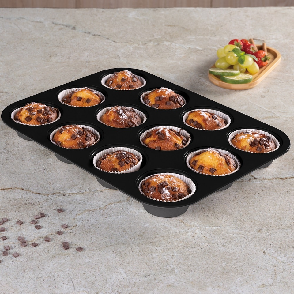12 cups muffin pan Berlinger Haus BH8691 Anthracite