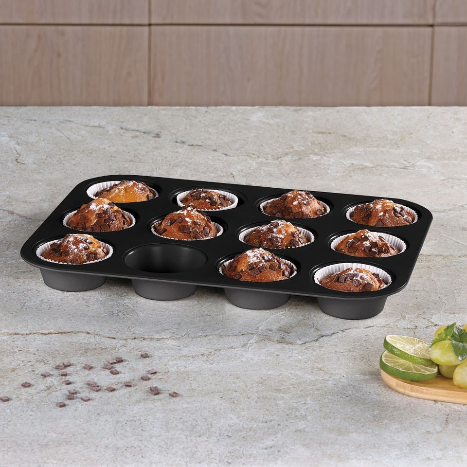 12 cups muffin pan Berlinger Haus BH8691 Anthracite
