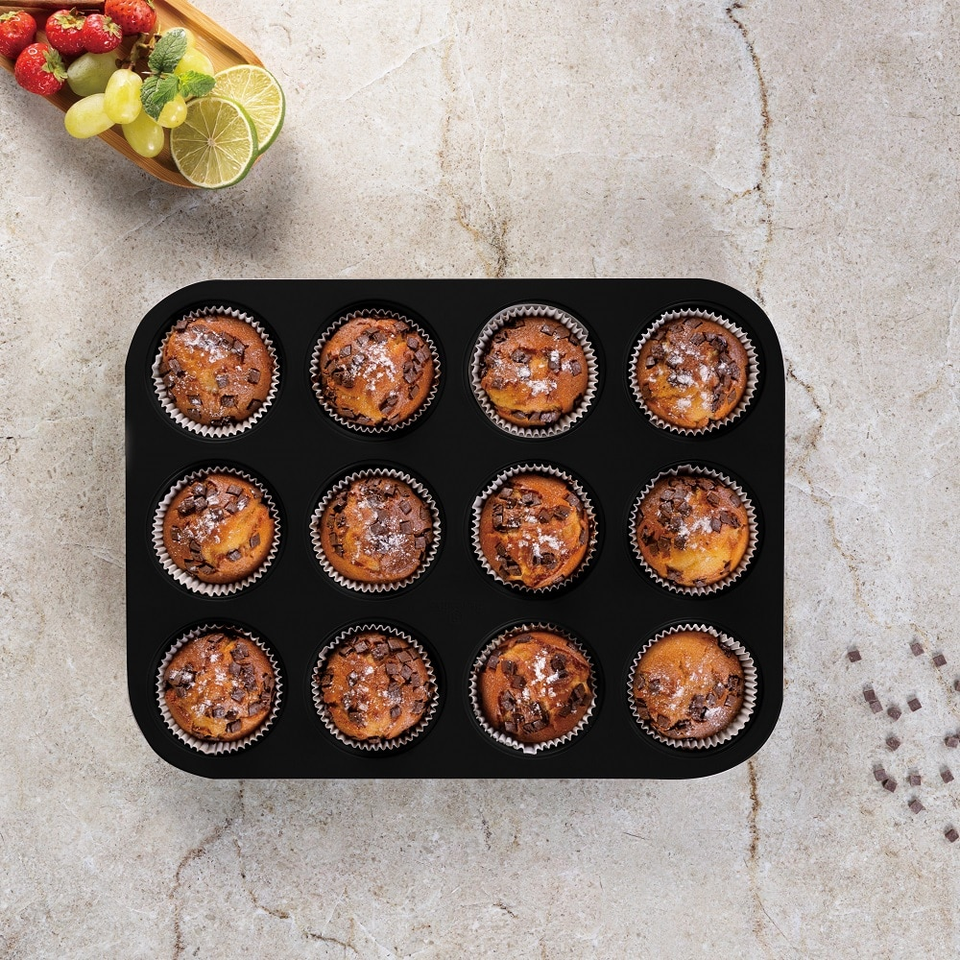 12 cups muffin pan Berlinger Haus BH8691 Anthracite