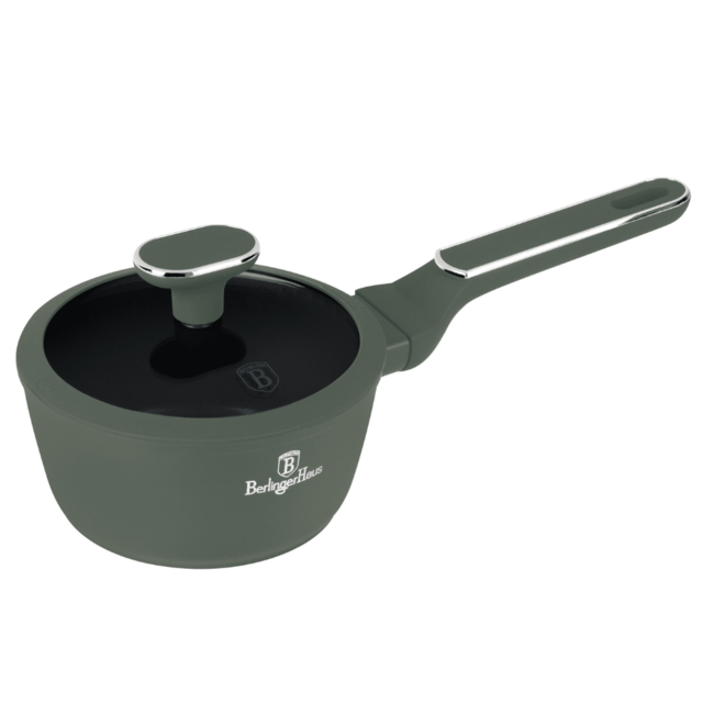Sauce pan with lid,16 cm Berlinger Haus BH8155 Matte Green