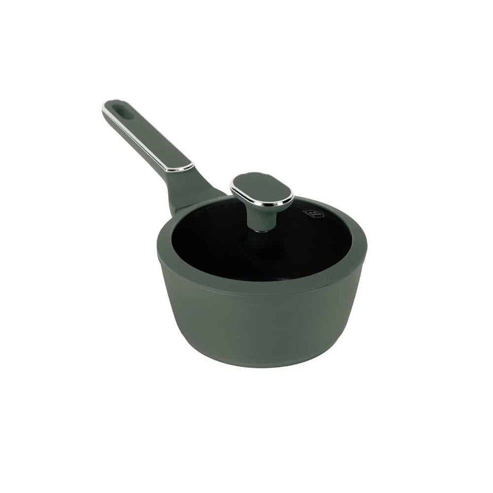 Sauce pan with lid,16 cm Berlinger Haus BH8155 Matte Green