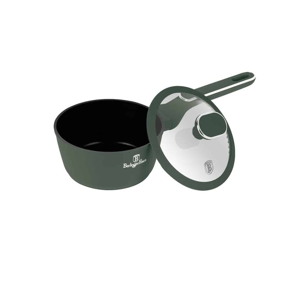 Sauce pan with lid,16 cm Berlinger Haus BH8155 Matte Green