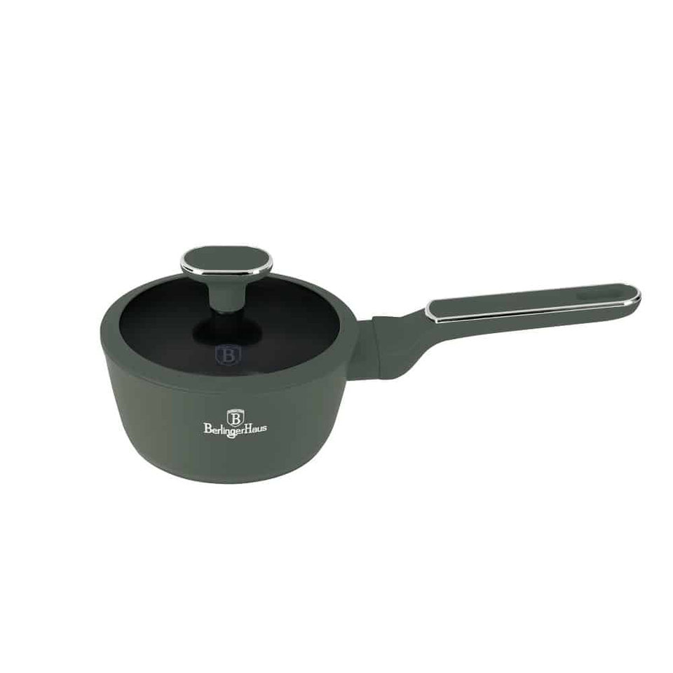 Sauce pan with lid,16 cm Berlinger Haus BH8155 Matte Green