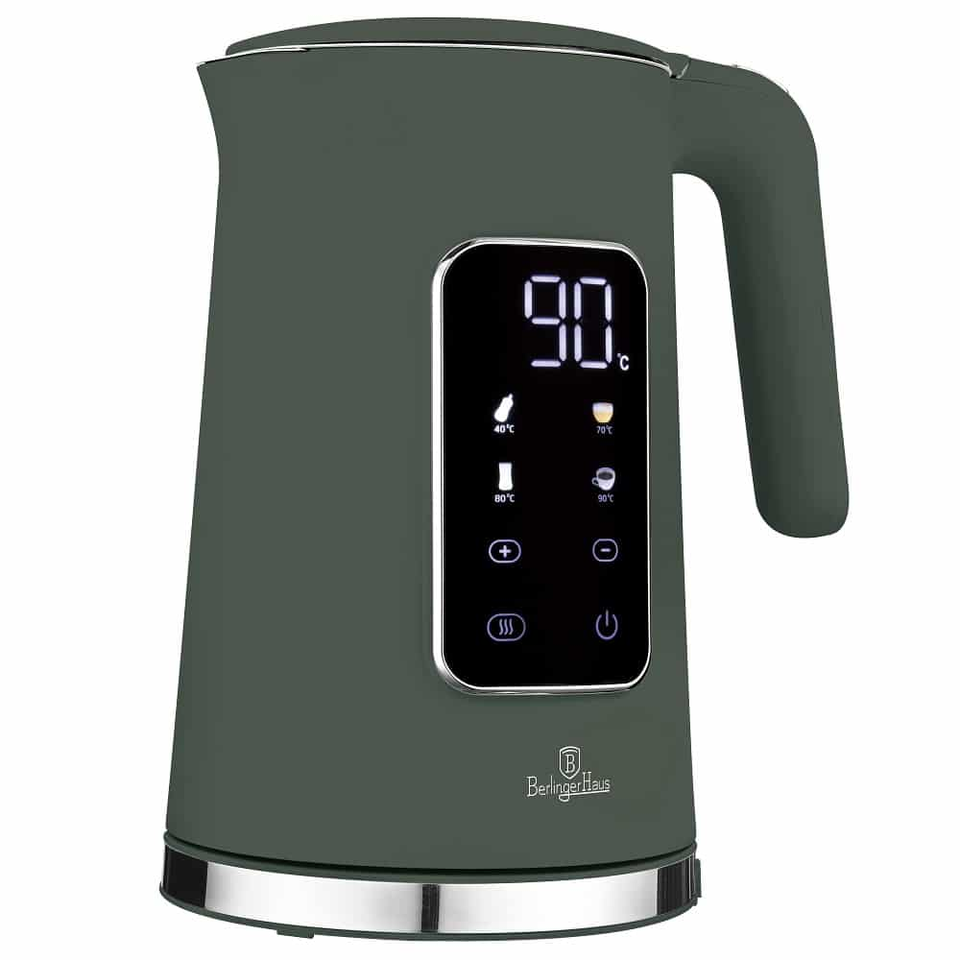 Digital electric Kettle Berlinger Haus BH9746 Matte Green