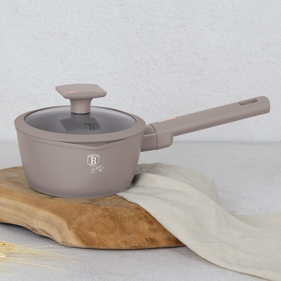 Sauce pan with lid,16 cm Berlinger Haus BH8088 Taupe