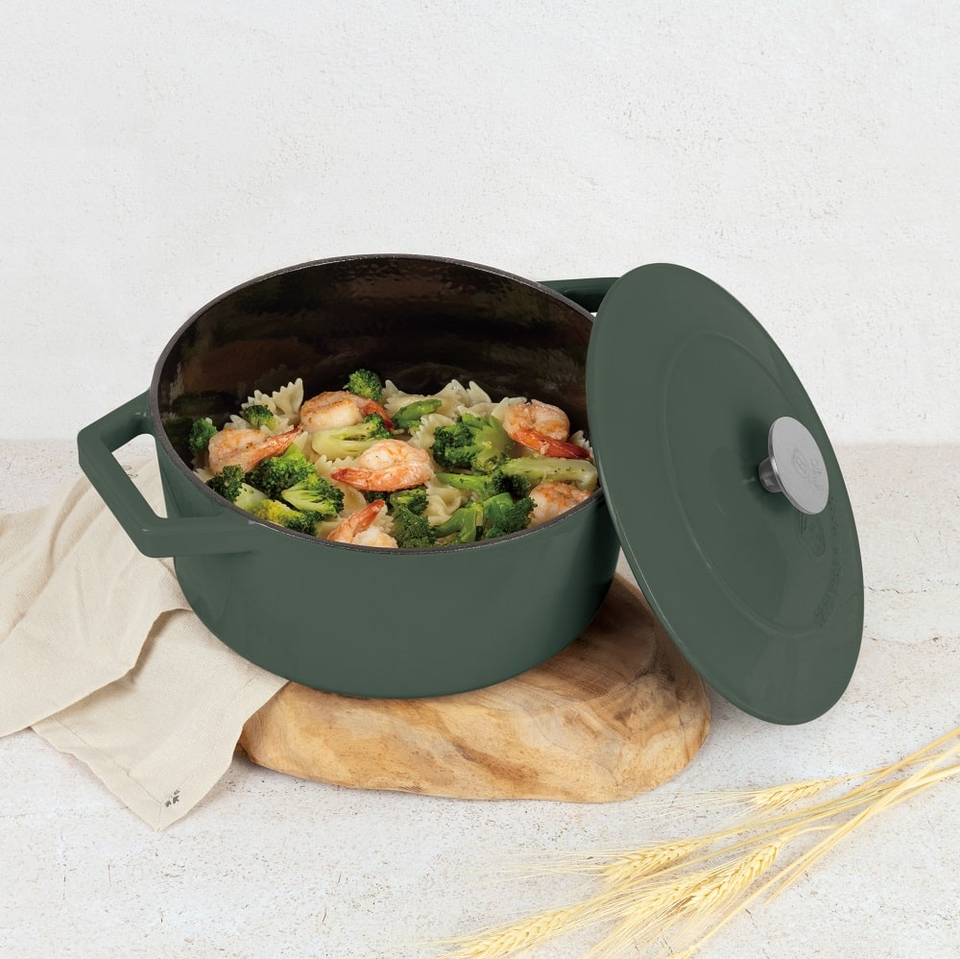 Casserole, 24 cm cast iron Berlinger Haus BH6544 Matte Green