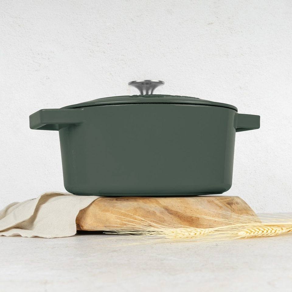 Casserole, 24 cm cast iron Berlinger Haus BH6544 Matte Green